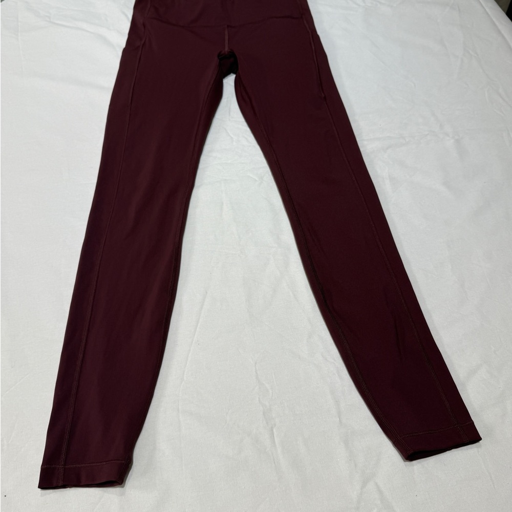 Athleta Deep Maroon Ultimate Stash Pocket Tight